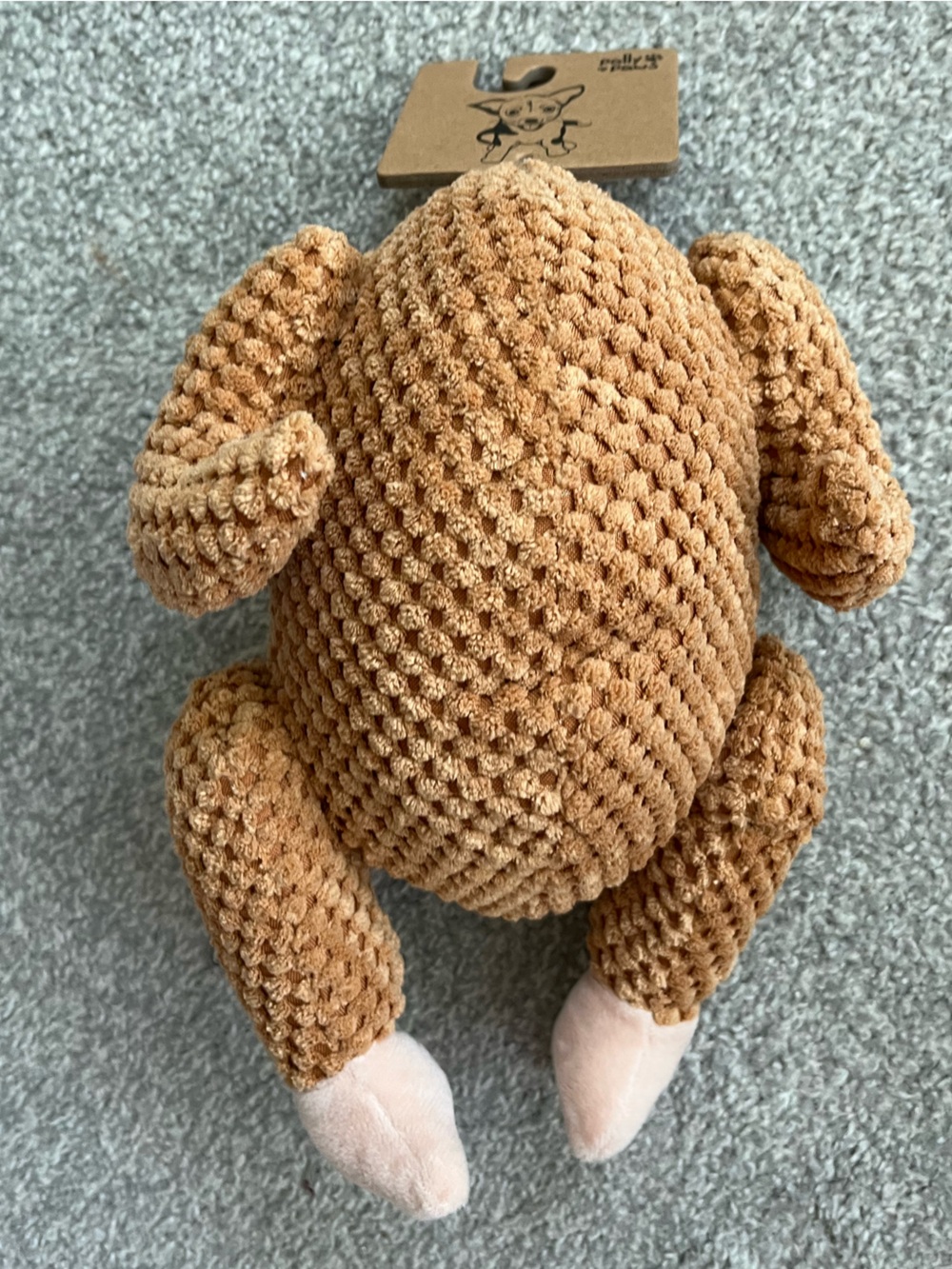 NWT Dog Toy Thanksgiving Bundle. Dog Scarecrow, Turkey Animal & Turkey “Cooked” - Picture 8 of 14
